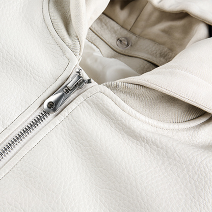 Faux layered wool polo collar knit N748