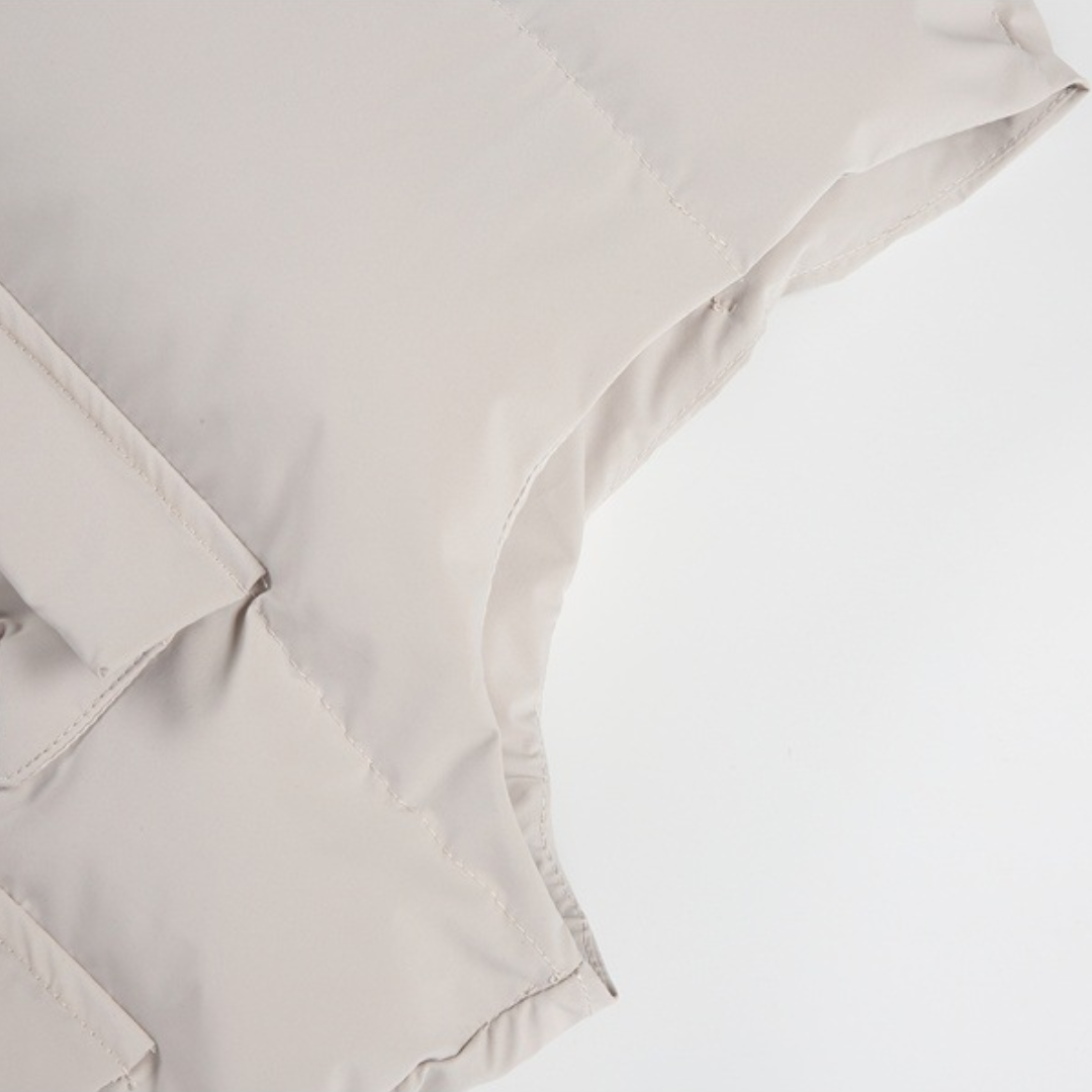 パデッド　ジップアップ　スタンドベスト　N1032