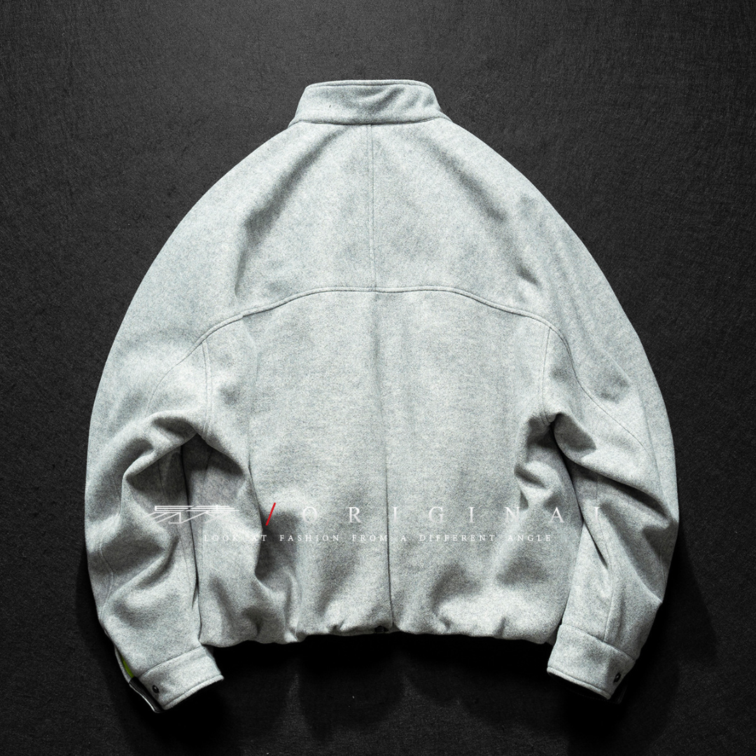 [YMORIGINAL] White Duck Down Woolly PE Stand Jacket N851