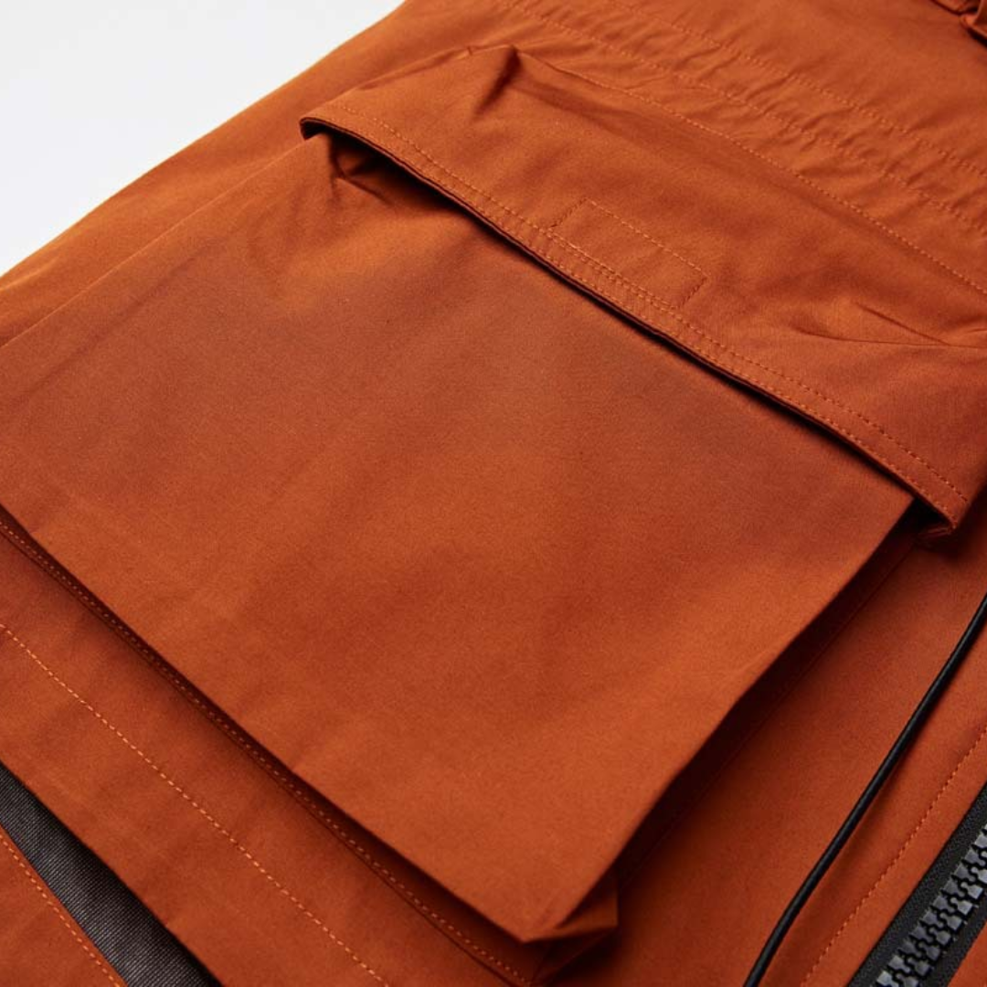 カーゴポケット　ダウン　フードジャケット　N877