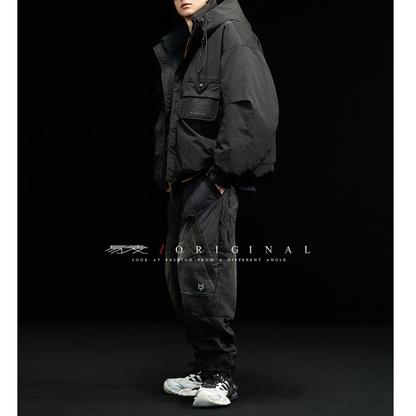 [YMORIGINAL] White Duck Down Washer PE Hooded Jacket N850