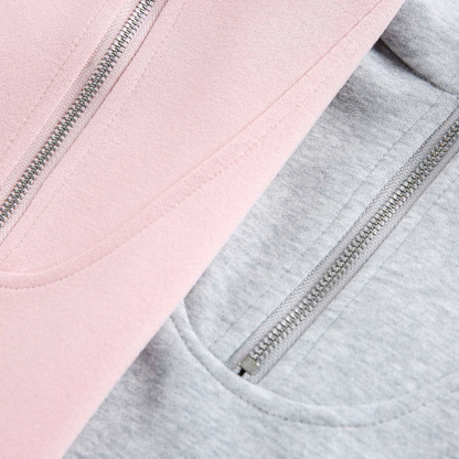 メランジ　ハーフジップ　スウェットシャツ　N1258