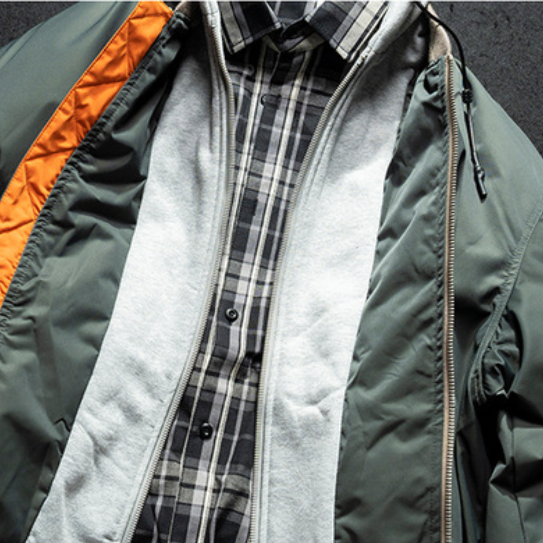 [YMORIGINAL] White Duck Down Faux Layered Jacket N853