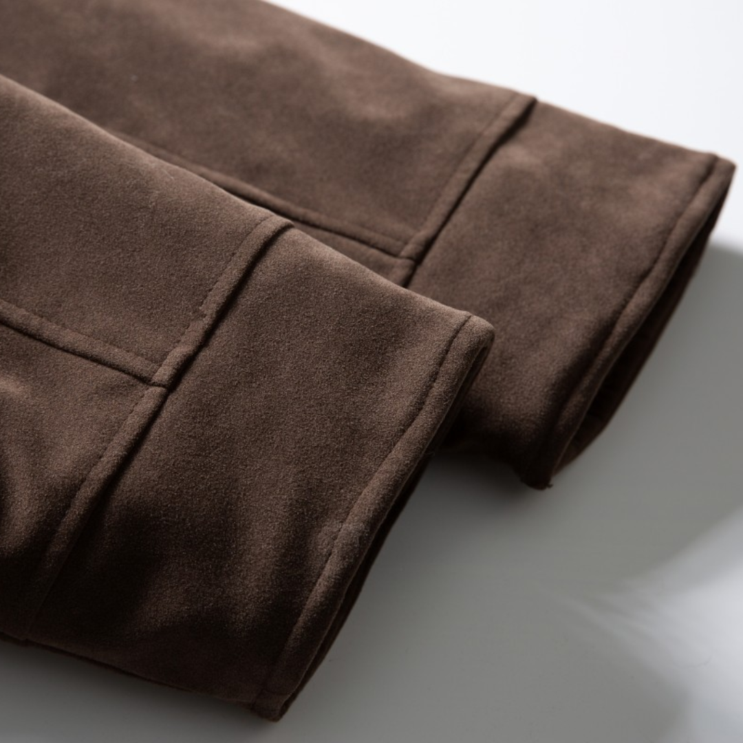 Faux layered wool polo collar knit N748