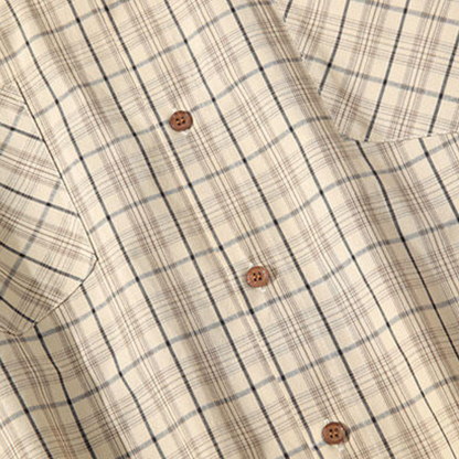 ダブルポケット　レトロチェック　シャツ　N1252