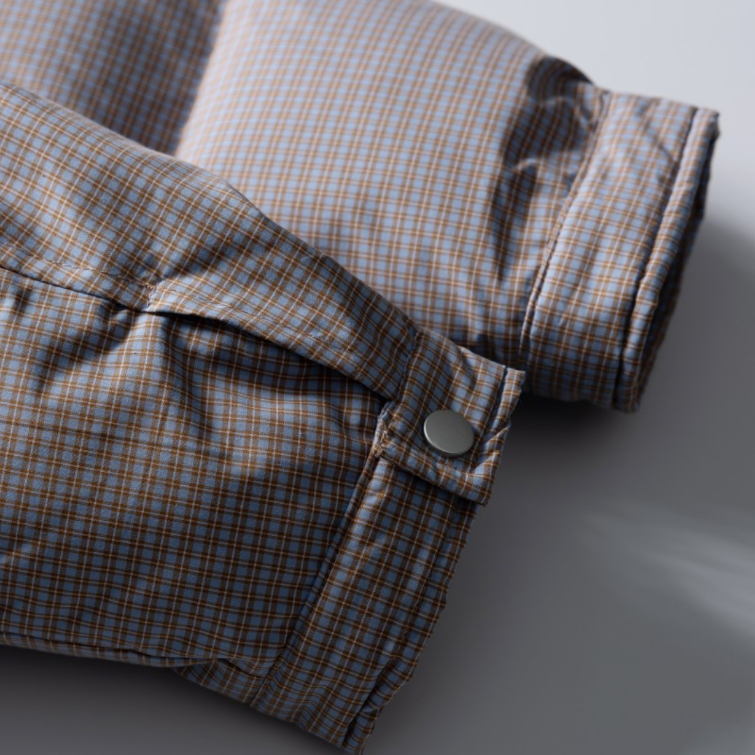 マイクロチェック　パデットジャケット　N970