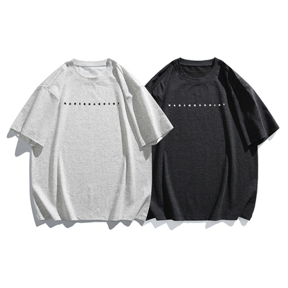 ×（B品の可能性たかいので見送り）立体ロゴ　クルーネック　カジュアルTシャツ　N1418