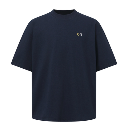 【on】クルーネック　プリントロゴTシャツ　N1622