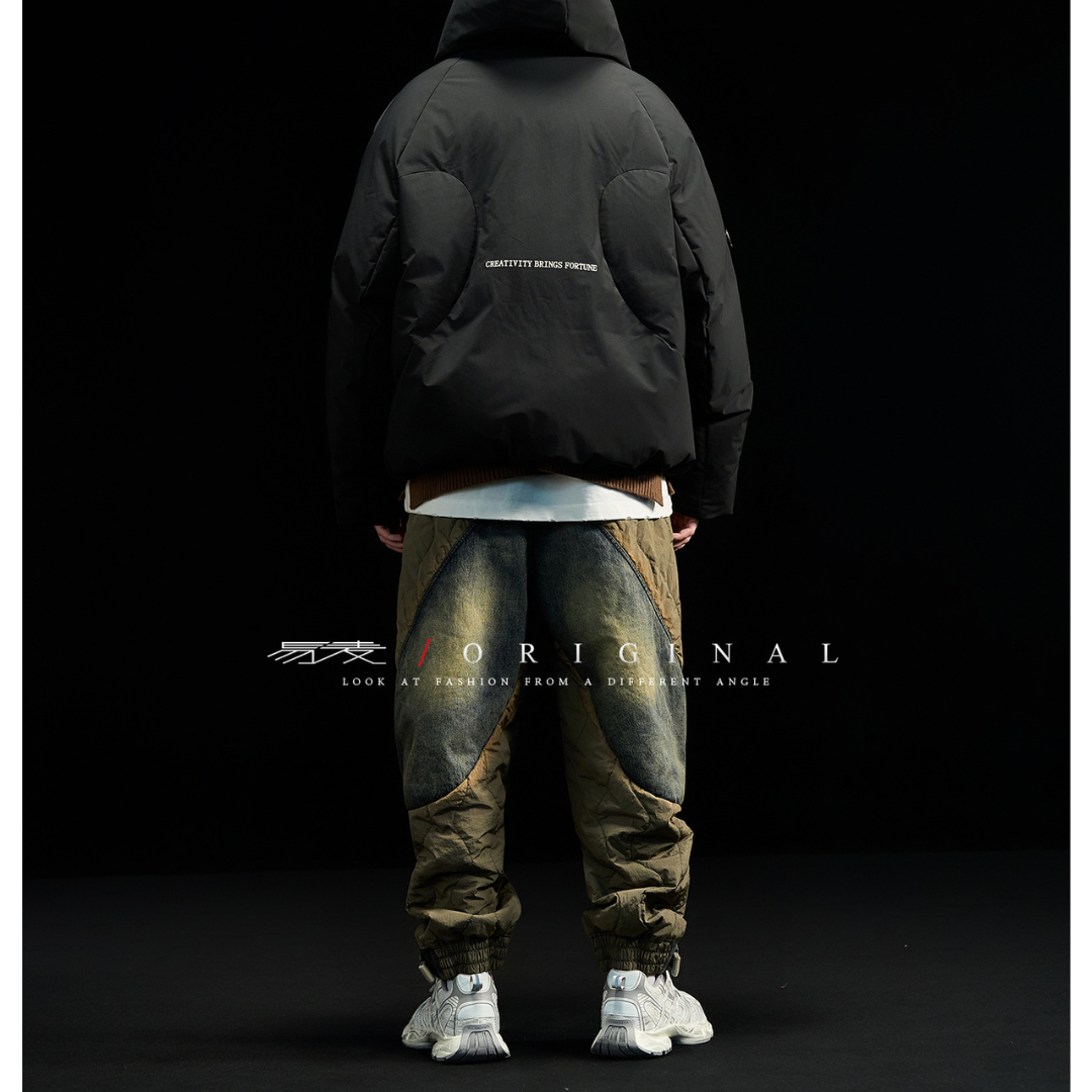 【Y.M.ORIGINAL】ホワイトダックダウン　ボリューム　フードジャケット　N855