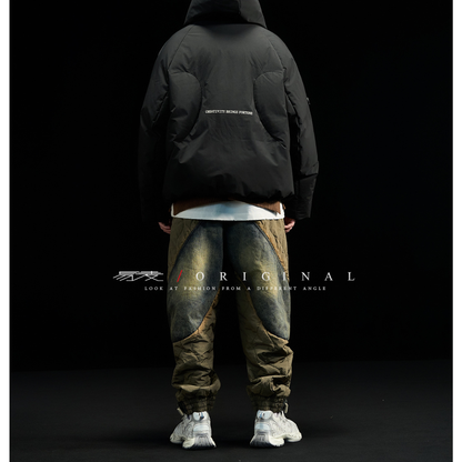 【Y.M.ORIGINAL】ホワイトダックダウン　ボリューム　フードジャケット　N855