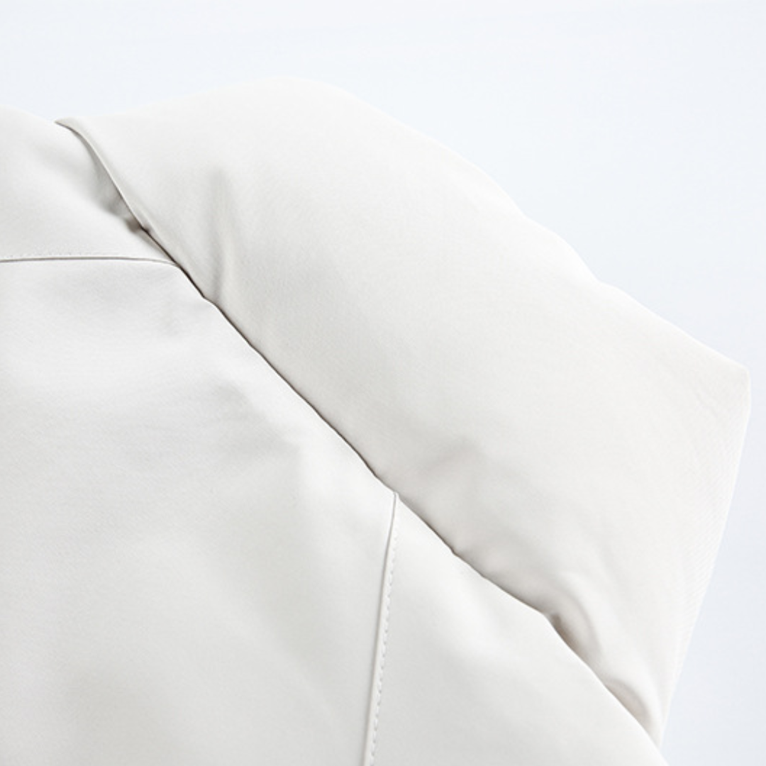 Faux layered wool polo collar knit N748