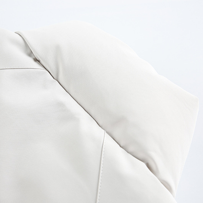 Faux layered wool polo collar knit N748