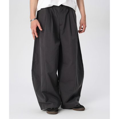 Tencel Cotton Wide Barrel Pants N741