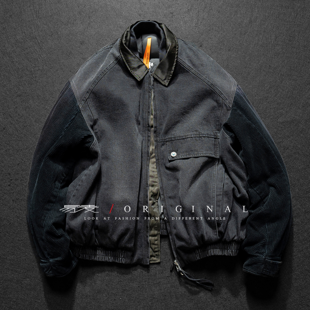 【Y.M.ORIGINAL】ホワイトダックダウン　デニムコンビ　ジャケット　N847