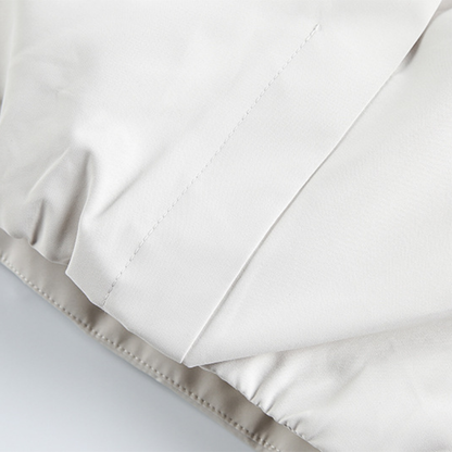 Faux layered wool polo collar knit N748