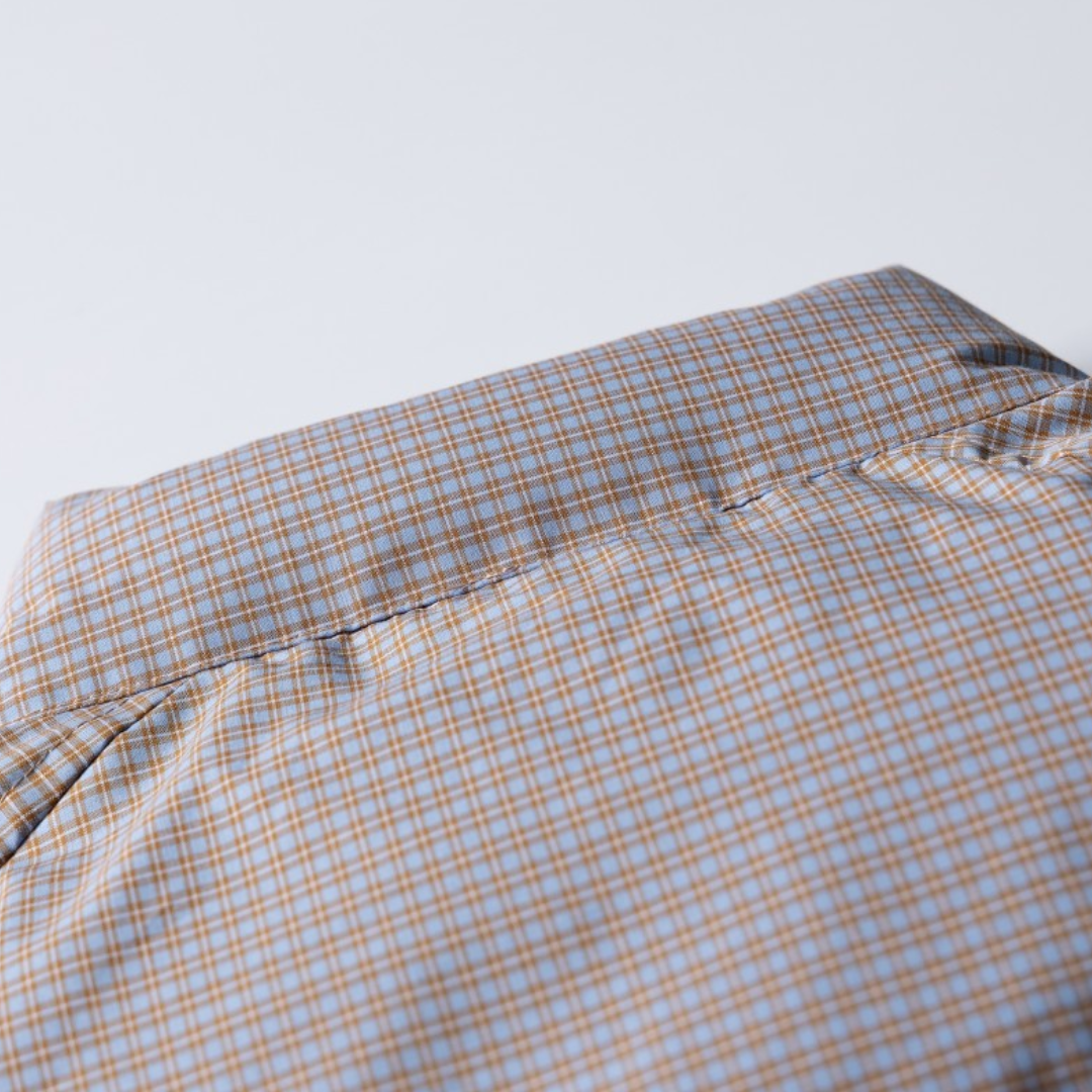 マイクロチェック　パデットジャケット　N970