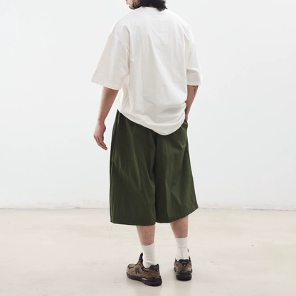 ワッシャーナイロン　ワイド　ハーフパンツ　N1478