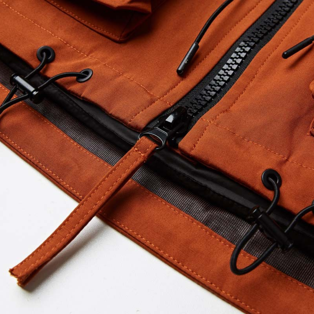 カーゴポケット　ダウン　フードジャケット　N877