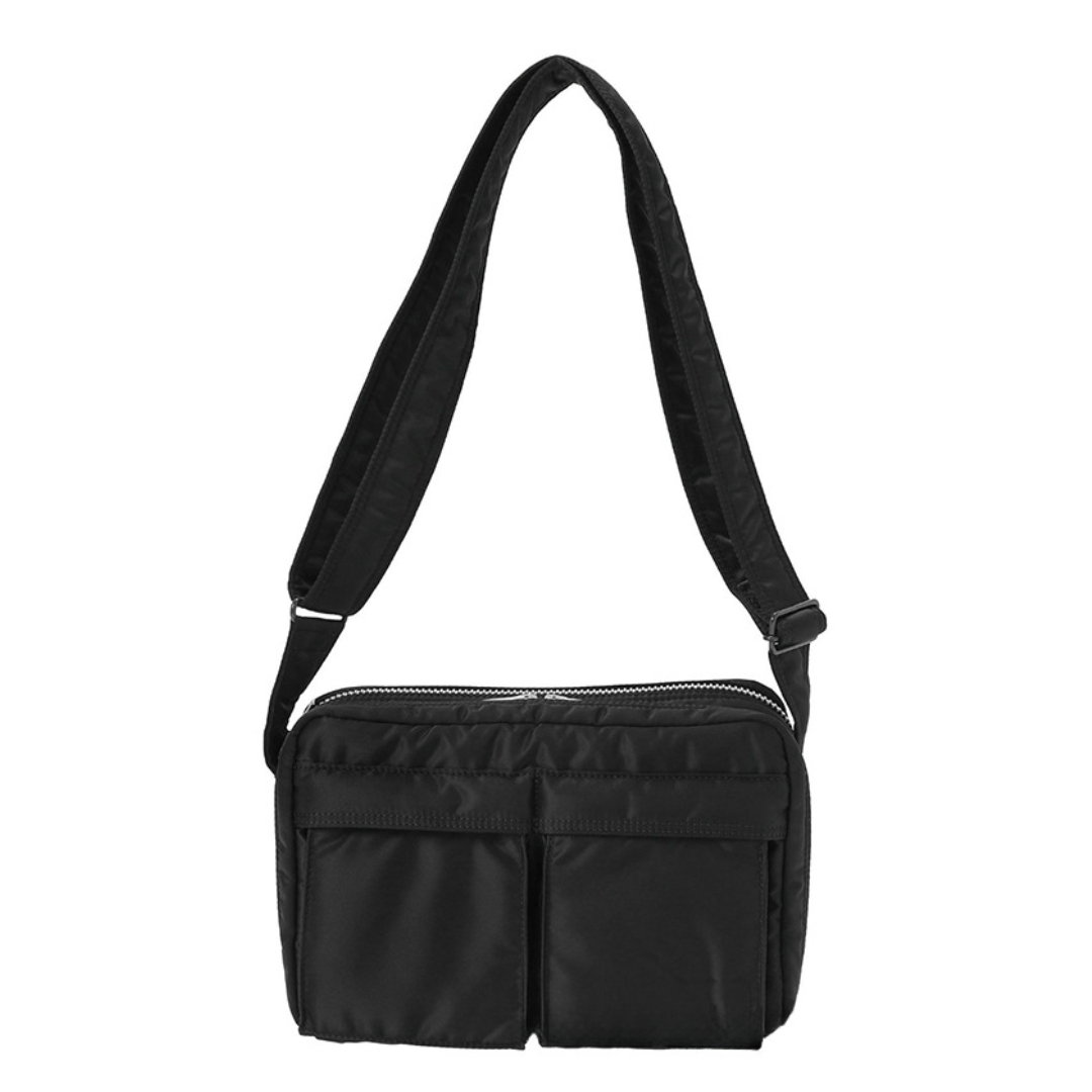 ミリタリーナイロン　ダブルファスナー　ショルダーバッグ　N1122