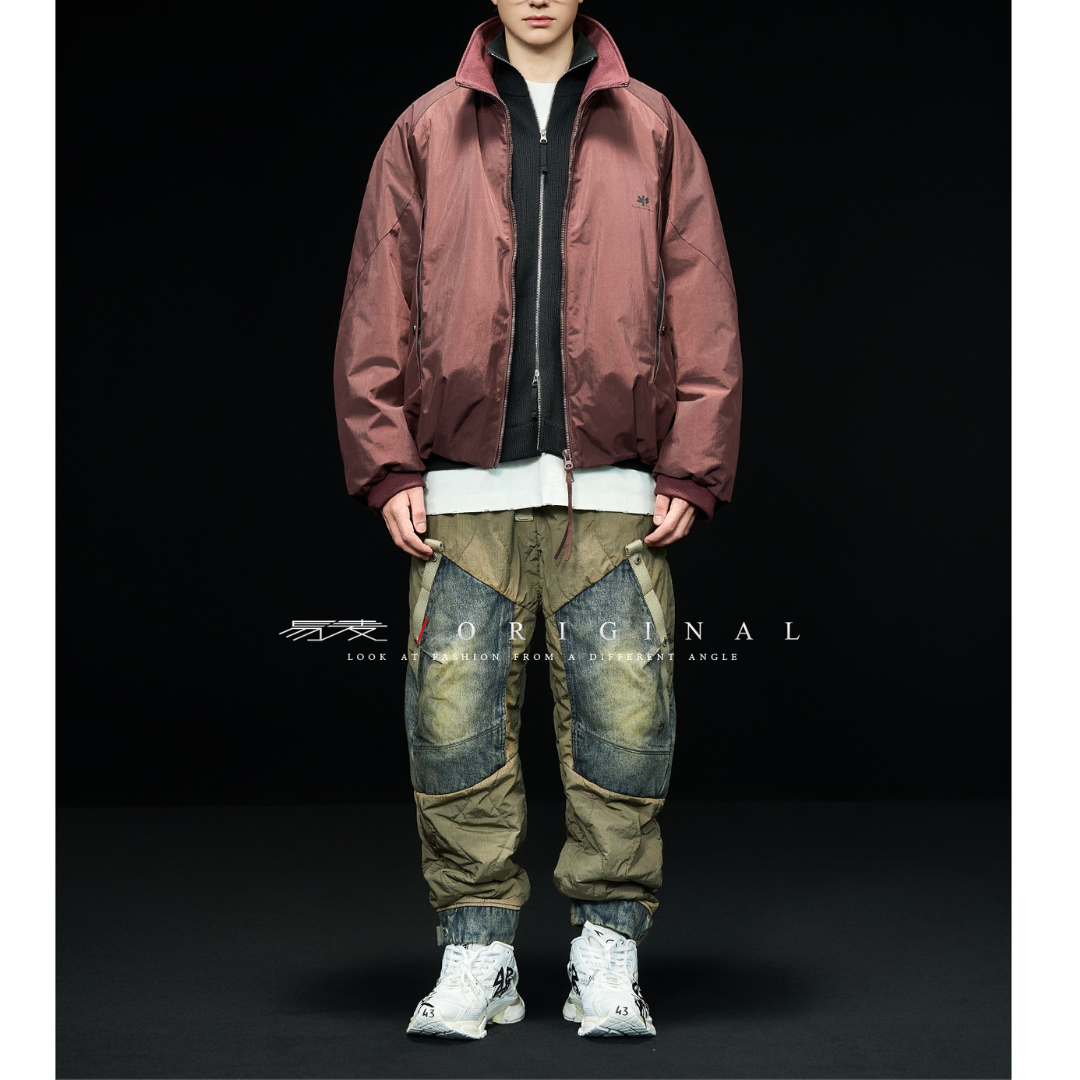 [YMORIGINAL] White Duck Down Stand Collar Jacket N841