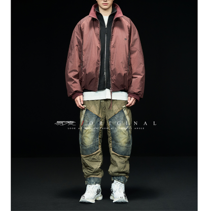 [YMORIGINAL] White Duck Down Stand Collar Jacket N841