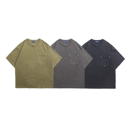 ヘビーウェイト　リベットポケット　半袖Tシャツ　N1501