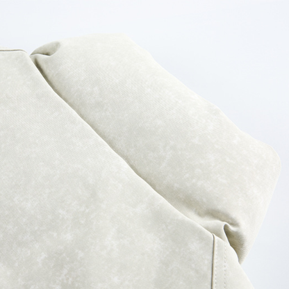 Faux layered wool polo collar knit N748