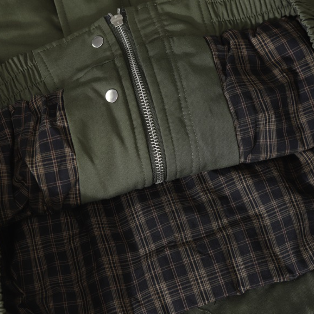 トラッドチェック　パテッド　ジャケット　N937