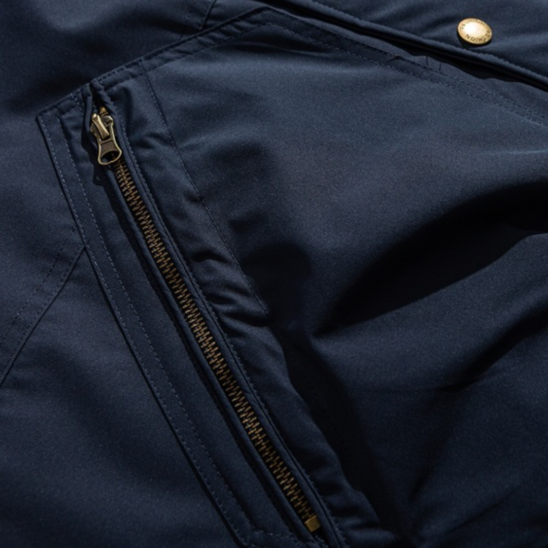 ホワイトダウン　スナップボタン　フードジャケット　N1022