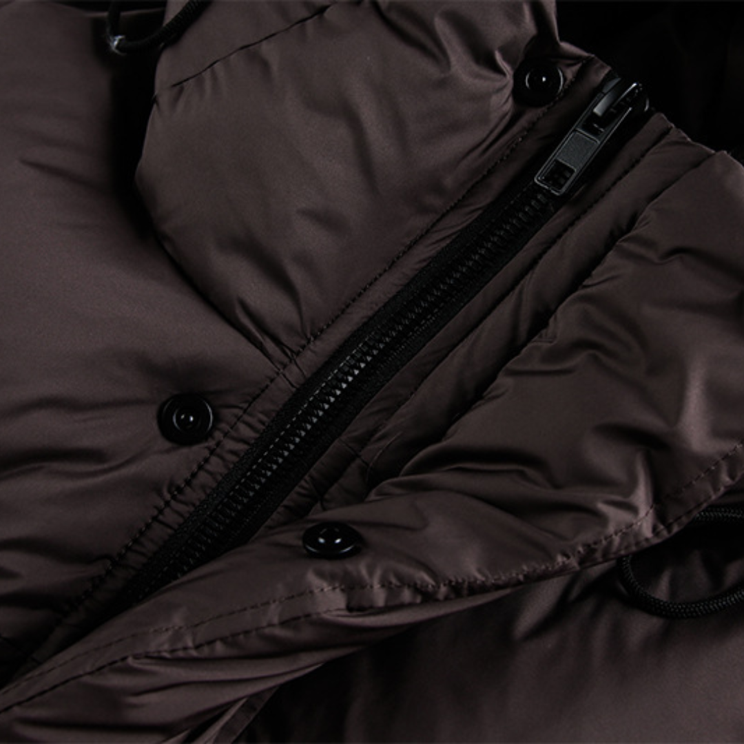 Faux layered wool polo collar knit N748