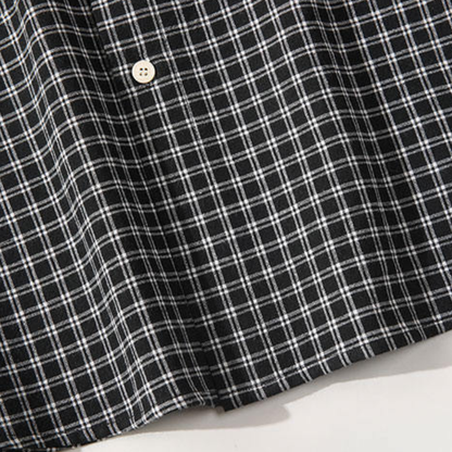 ポイントロゴ　グラフチェック　シャツ　N1251