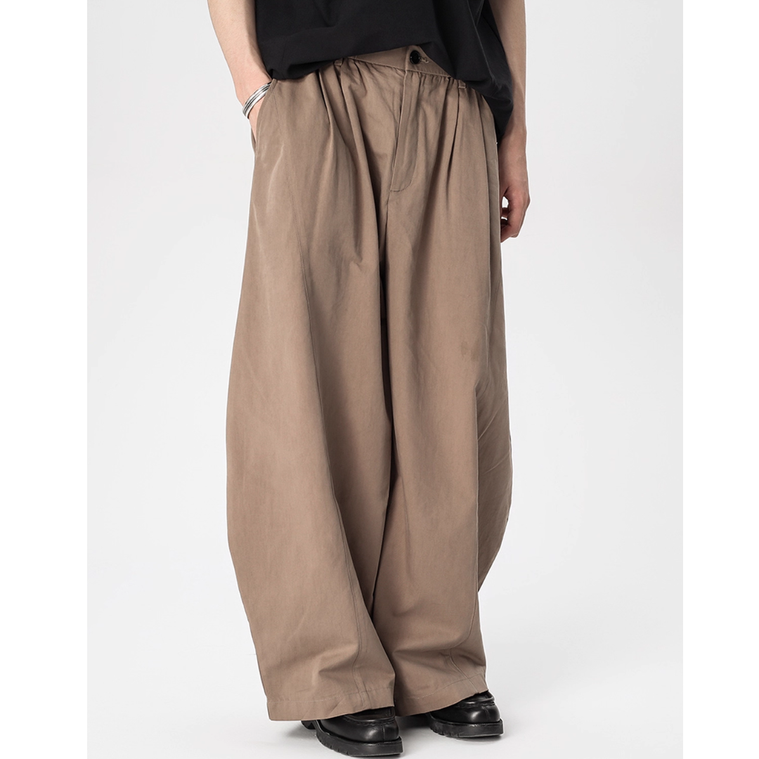 Tencel Cotton Wide Barrel Pants N741