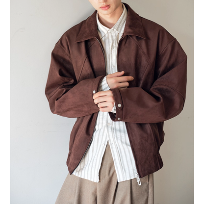 PEスエード ラグランスリーブ ジャケット N720