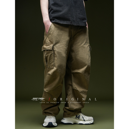 【Y.M.ORIGINAL】コットンポリエステル　マルチタック　カーゴパンツ　N972