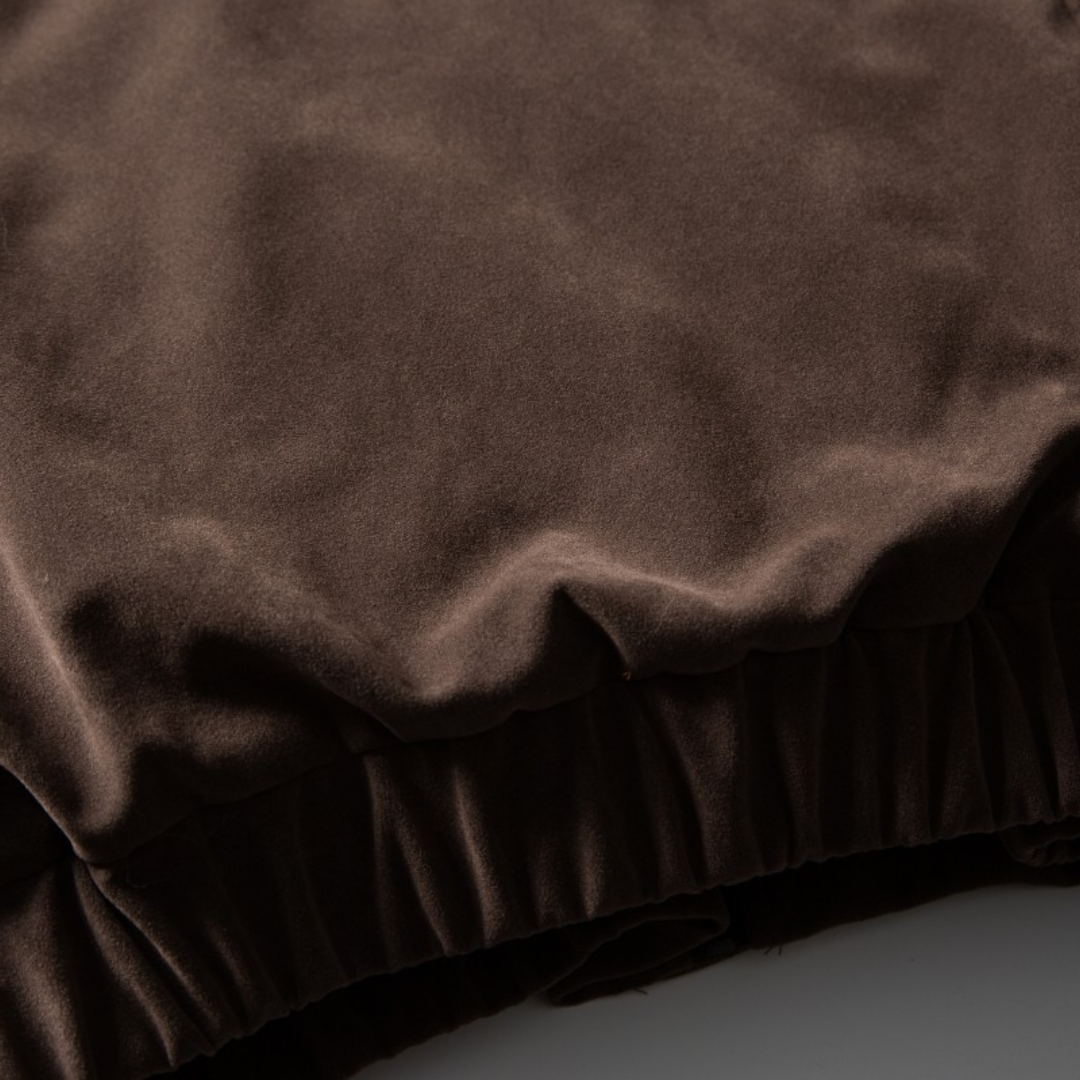 Faux layered wool polo collar knit N748