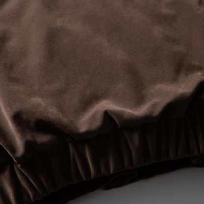 Faux layered wool polo collar knit N748