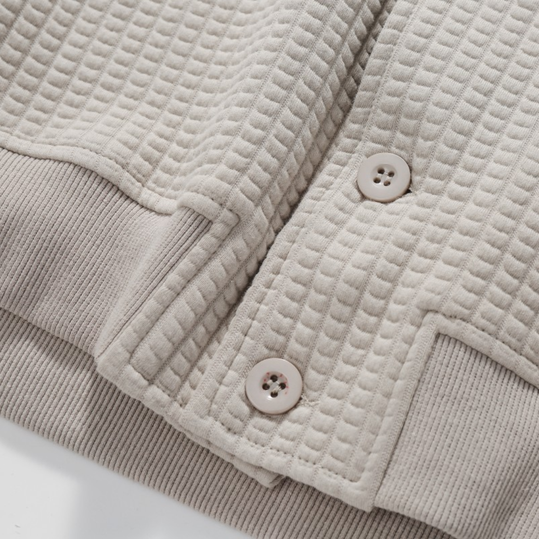 ワッフル　フードジャケット　N1042