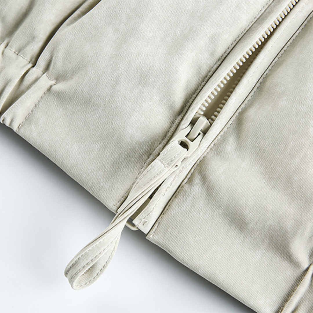 Faux layered wool polo collar knit N748