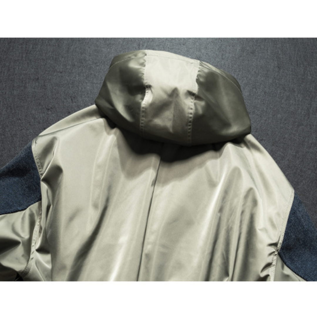 [YMORIGINAL] White Duck Down Layered Denim Jacket N840