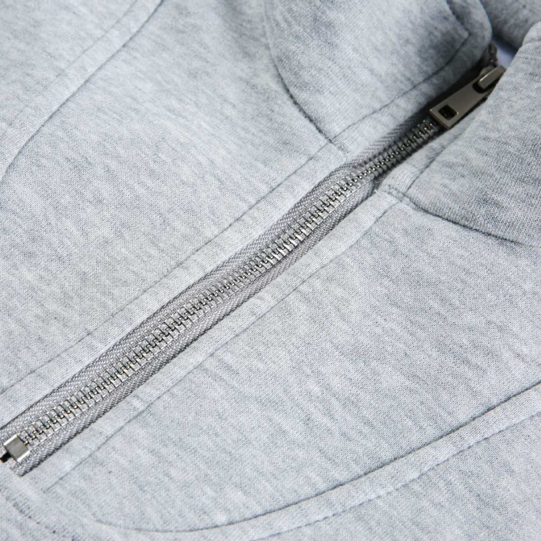 メランジ　ハーフジップ　スウェットシャツ　N1258