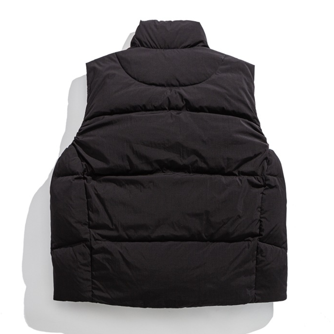 ホワイトダウン　パネル　ダウンベスト　N1023
