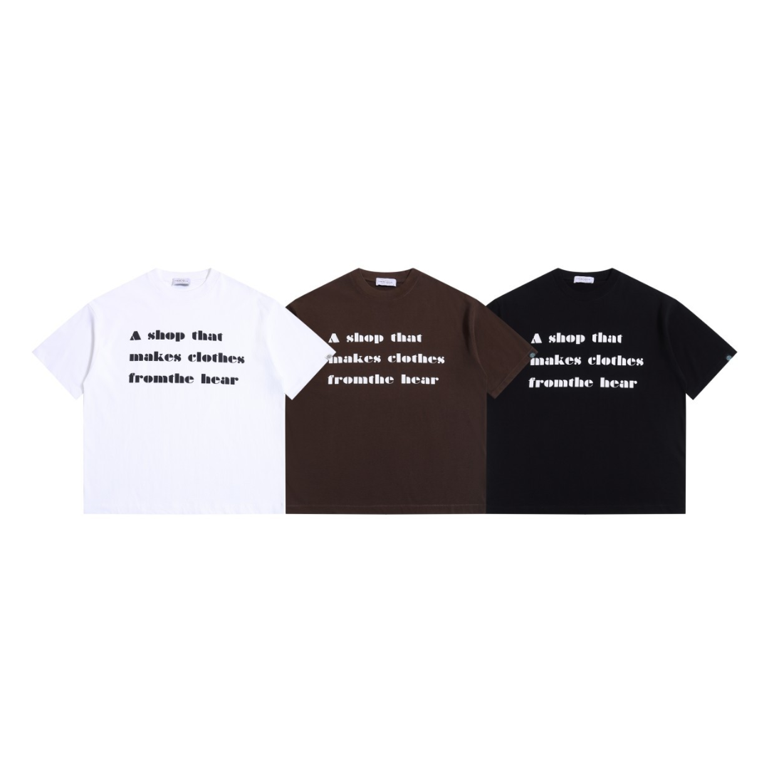 【makes clothes】メッセージロゴ　Tシャツ　N1609