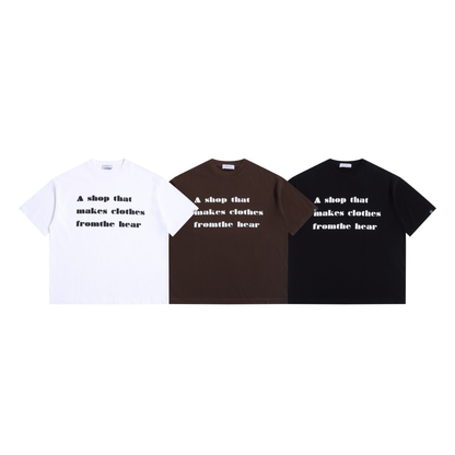 【makes clothes】メッセージロゴ　Tシャツ　N1609