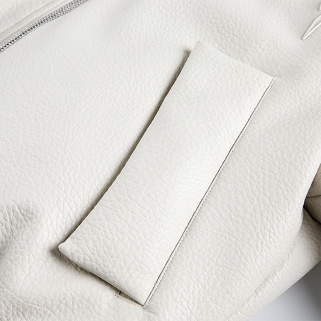 Faux layered wool polo collar knit N748