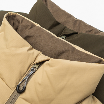 Faux layered wool polo collar knit N748