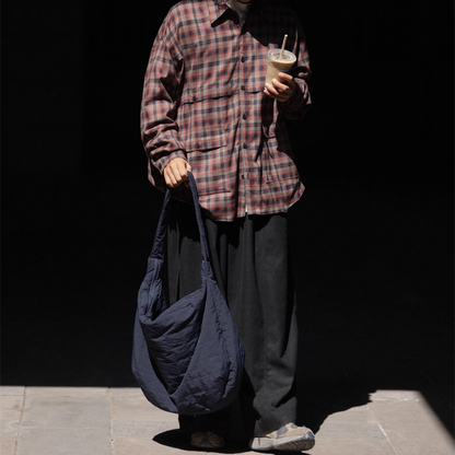 Quilted Big Shoulder Bag N710