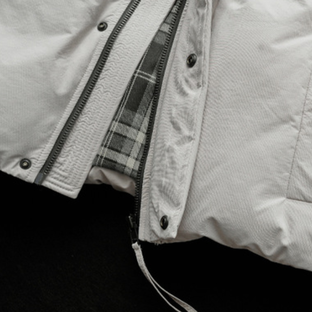 [YMORIGINAL] White Duck Down Fly Front Vest N870