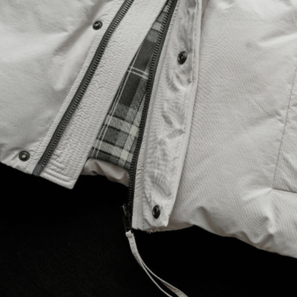 [YMORIGINAL] White Duck Down Fly Front Vest N870