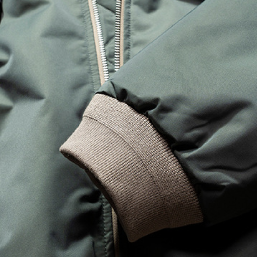 [YMORIGINAL] White Duck Down Faux Layered Jacket N853