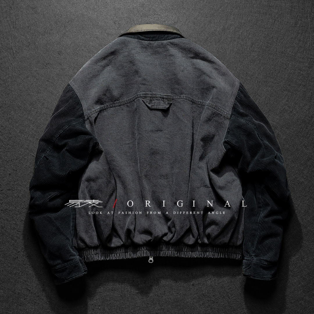 【Y.M.ORIGINAL】ホワイトダックダウン　デニムコンビ　ジャケット　N847